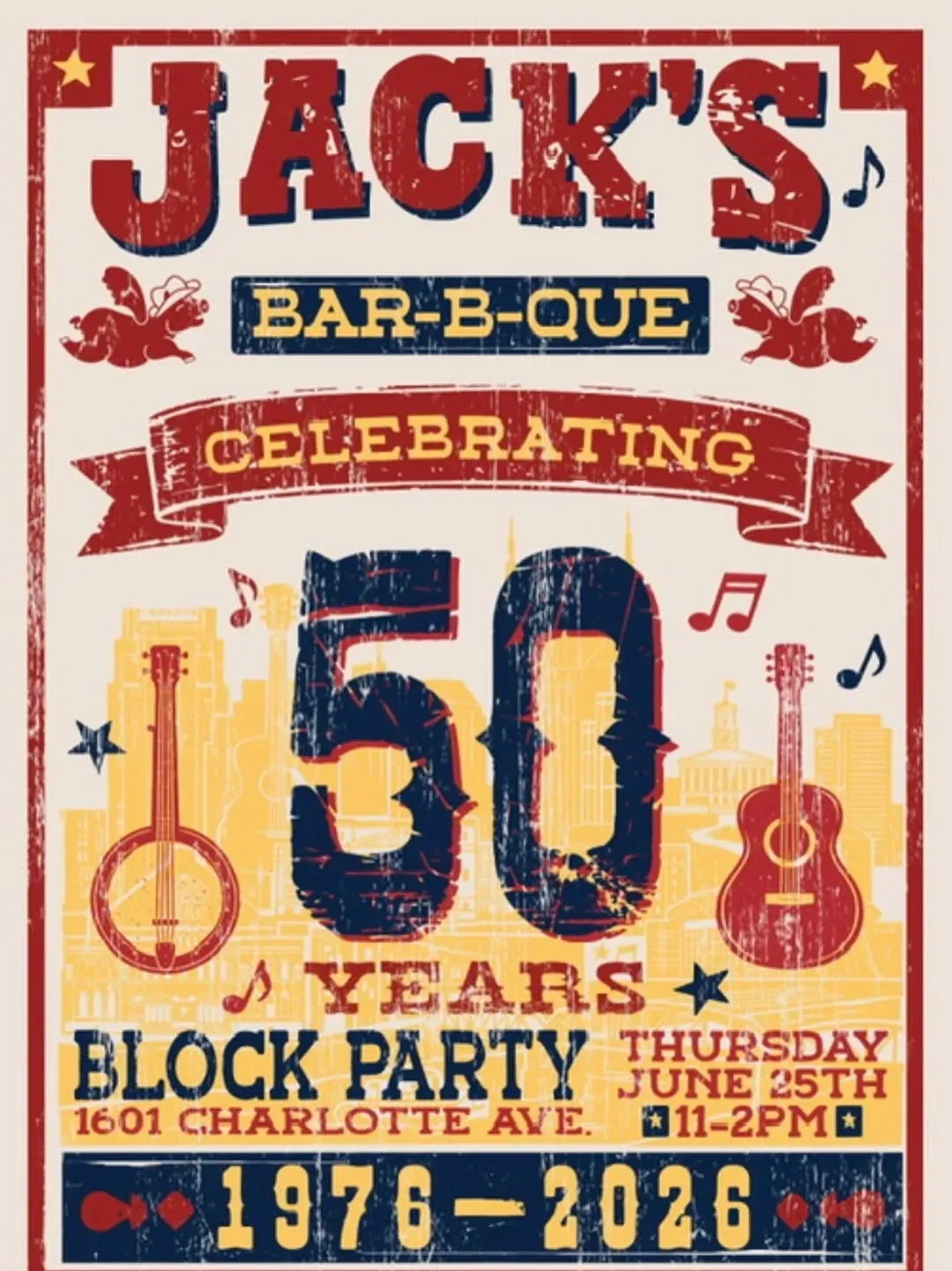 Jack’s Bar-B-Que 50th Anniversary Block Party in Nashville, TN.