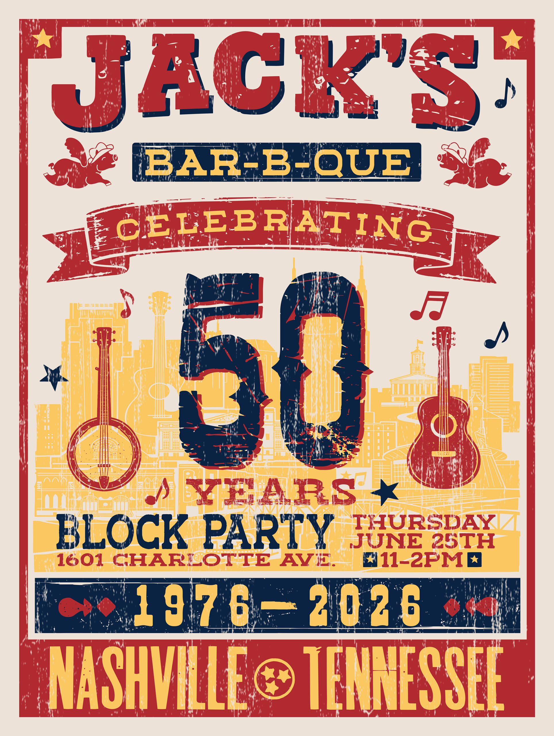 Jack’s Bar-B-Que 50th Anniversary Block Party in Nashville, TN.