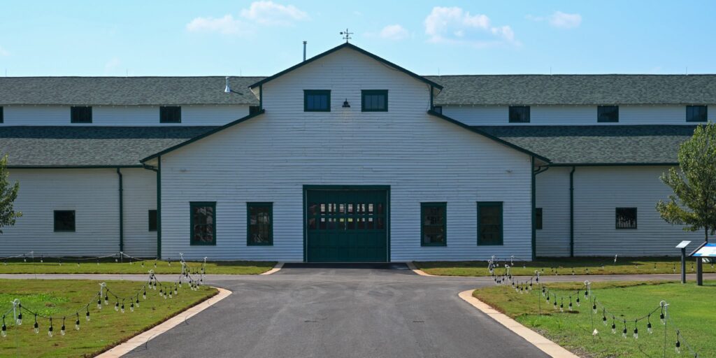 The Main Barn at The Park at Harlinsdale Farm in Franklin, TN, is a historic landmark open for public tours.