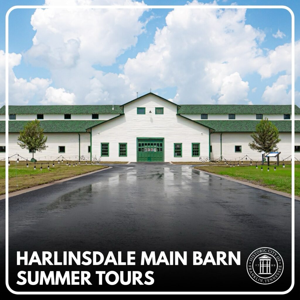 Historic Main Barn at The Park at Harlinsdale Farm will be open for public tours every Tuesday and Thursday from Noon–2 p.m.