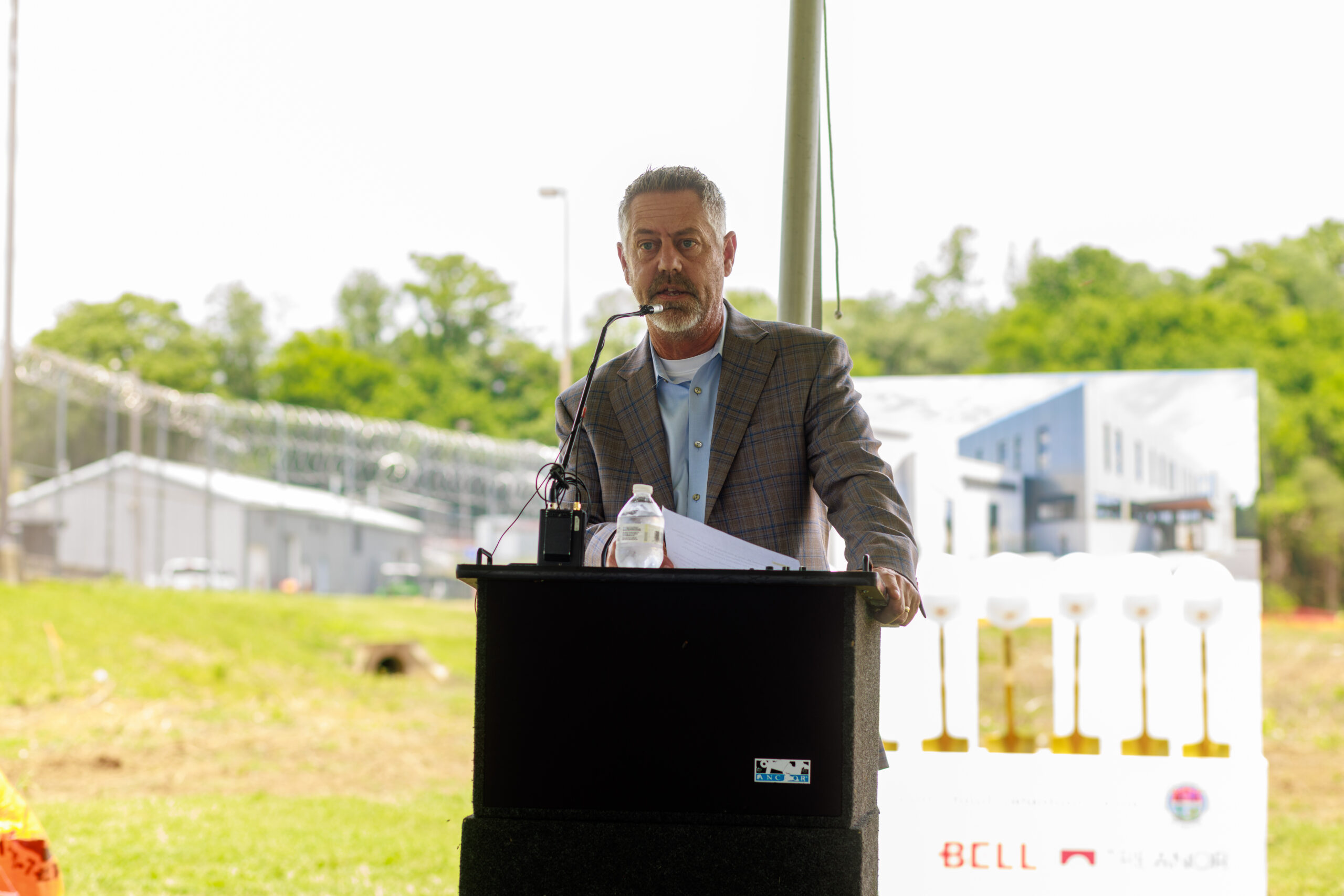 Williamson County Adult Detention Center Franklin, TN Groundbreaking, showing Rick Bruining.