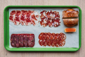 Chef Jonathan Pridgen of Locust | Nashville, TN | March 2026 Charcuterie: Coppa, Finocchiona, Royale Salami, Bluefin Tuna Salami, Lardo, Caramelized Scallop, Yeasted Roll