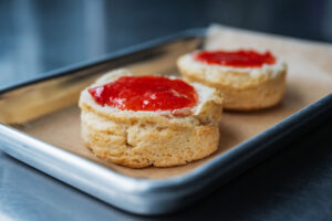 Chefs Zach Halfhill and Alex Humbrecht of Guerilla Bizkits | Nashville - Vegan Buttermilk Biscuit with Strawberry Freezer Jam