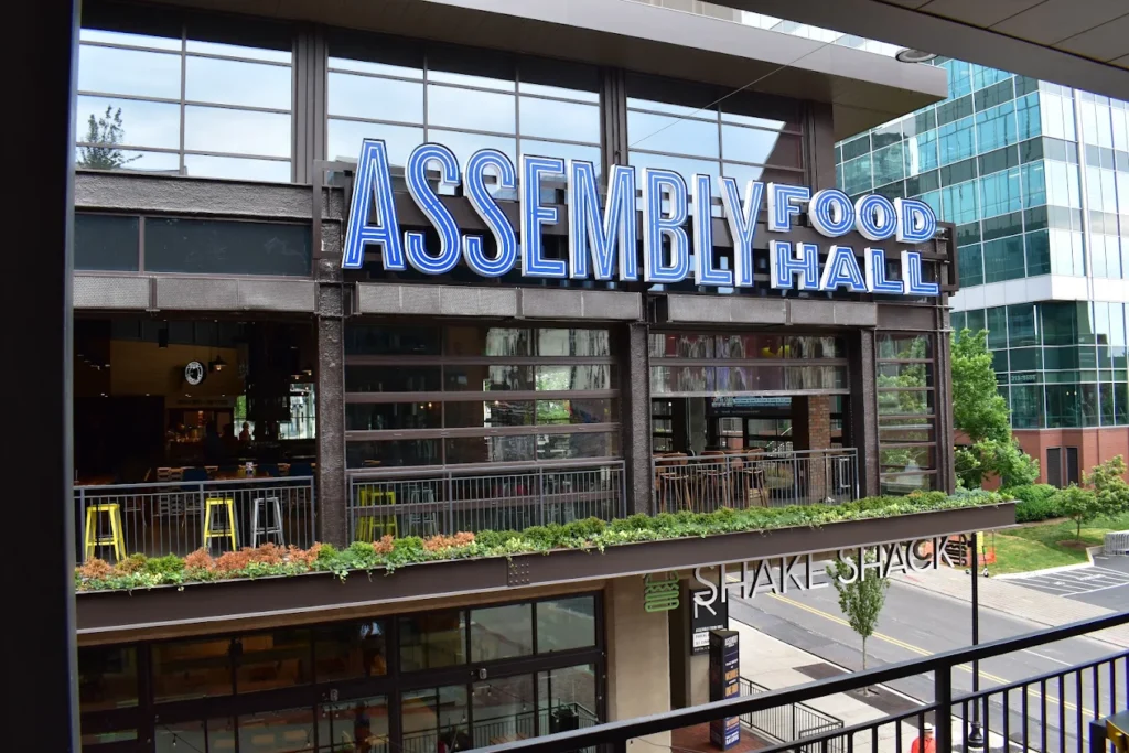 Assembly Food Hall in downtown Nashville, TN, the perfect dining spot for both locals and visitors.