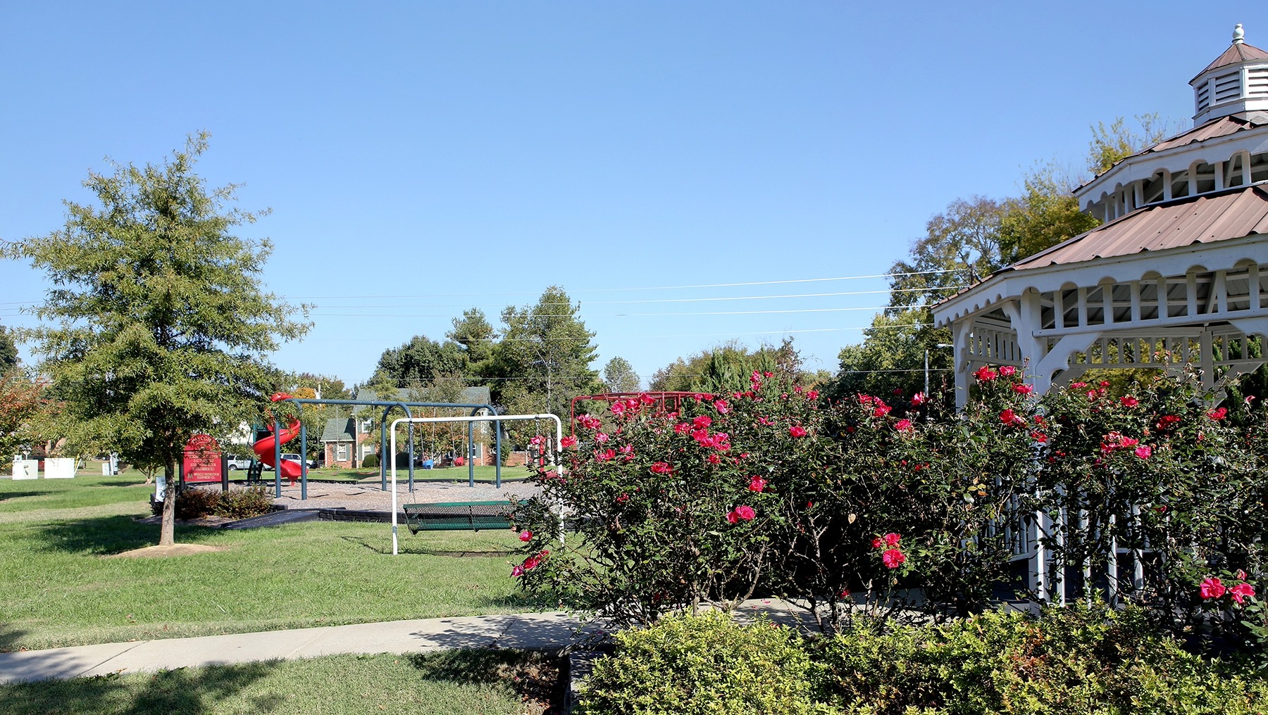 Playground and gazebo at Del Rio Park in Franklin, Tennessee