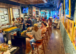 Leiper's Fork Distillery House of Spirits in downtown Franklin, TN, bar and lounge area.