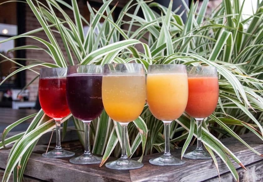 Colorful Mimosa flight at Ruby Sunshine in Franklin, TN.