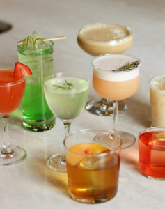 Stable Reserve in Downtown Franklin, TN serving handcrafted summer cocktails at the bar