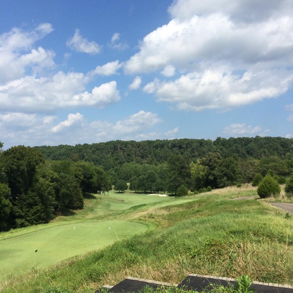 Golf course at The Golf Club of Tennessee in Kingston Springs with rolling fairways, trees, and open countryside.