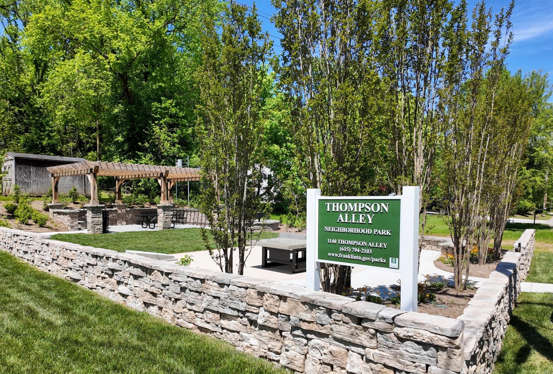 Thompson Alley Neighborhood Park in Franklin, Tennessee