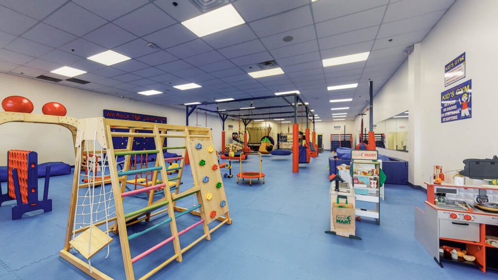 Indoor play and sensory gym at We Rock the Spectrum Kid’s Gym in Franklin, Tennessee.