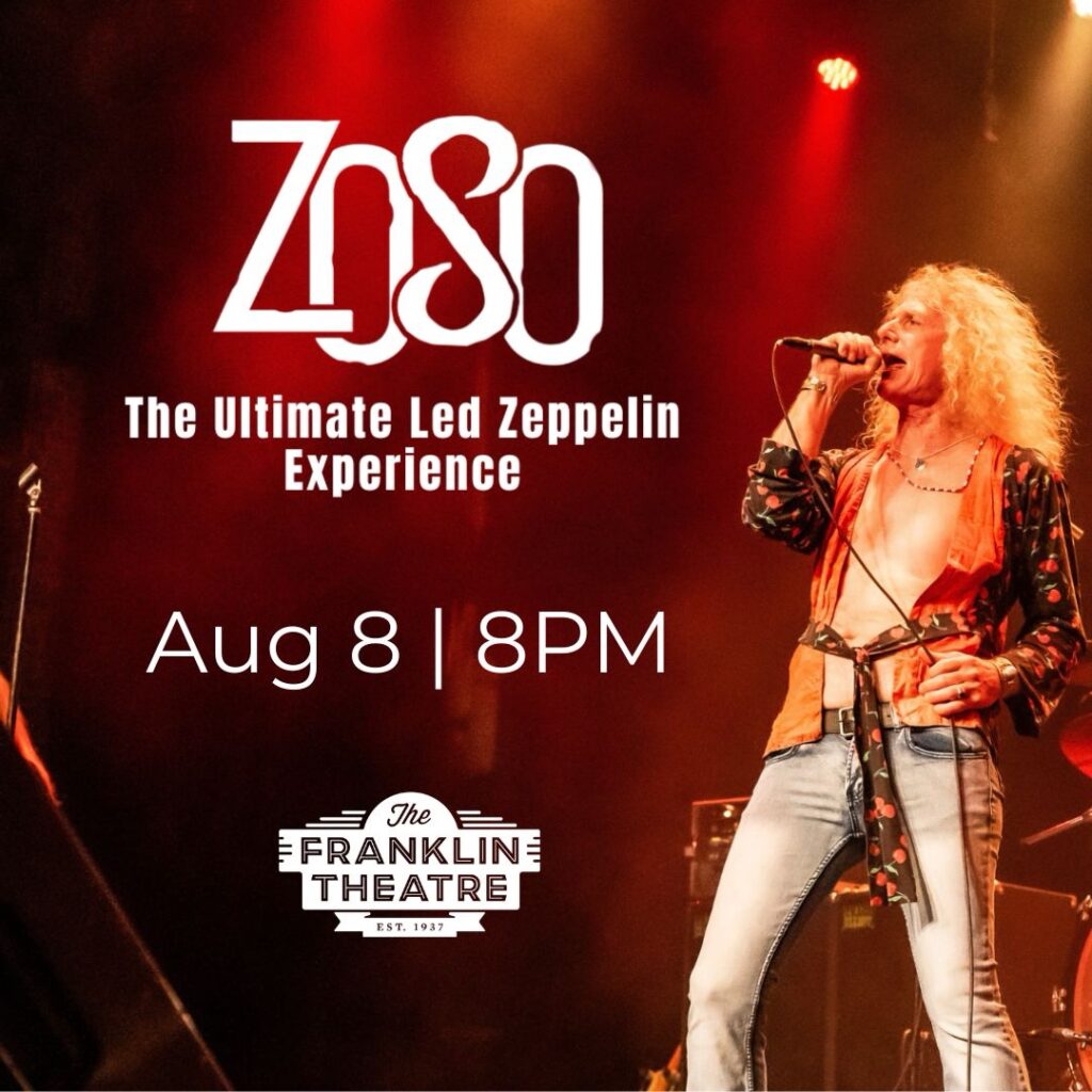 Zoso: The Ultimate Led Zeppelin Tribute at The Franklin Theatre in downtown Franklin, TN.