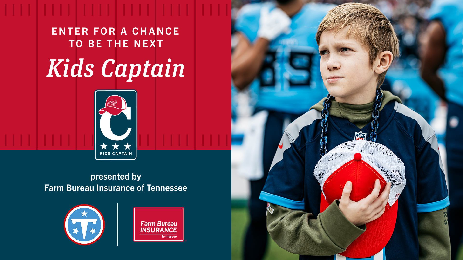 Titans Fans: Enter the 2026 Kids Captain Contest