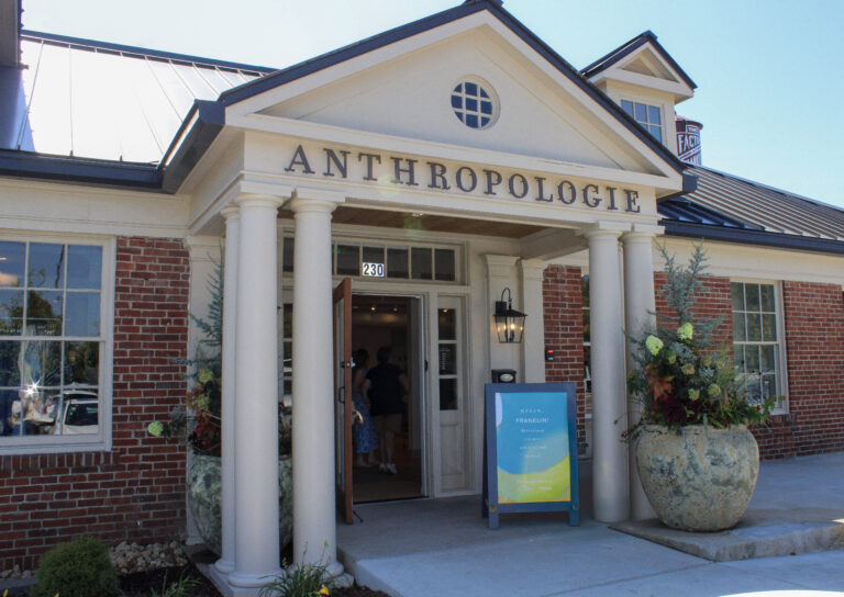 Exterior entrance of Anthropologie at The Factory at Franklin in Franklin, Tennessee