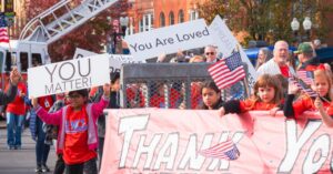 Franklin Veterans Day Parade in historic downtown Franklin, TN