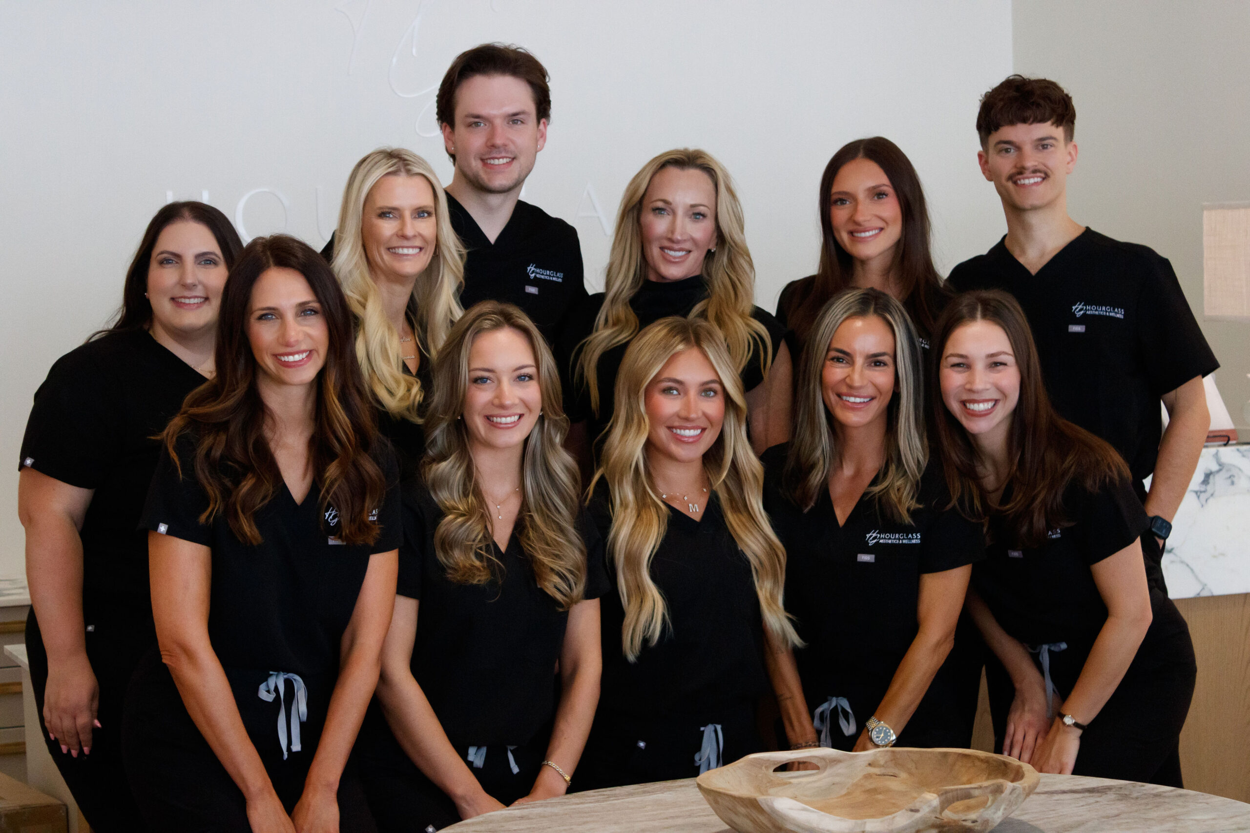 Hourglass Aesthetics and Wellness staff team in Nashville, Tennessee, providing aesthetic and wellness services
