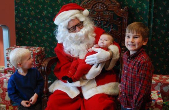 Morning with Santa at the John P. Holt Brentwood Library in Brentwood, TN