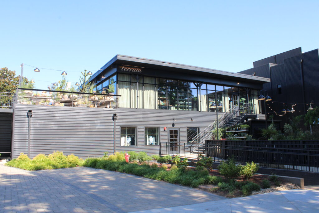 Exterior of Terrain home and garden store at The Factory at Franklin in Franklin, Tennessee