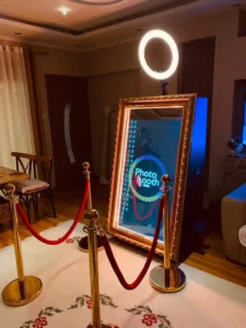 The Party Mirror interactive photo booth for weddings, parties, and special events in Columbia, TN
