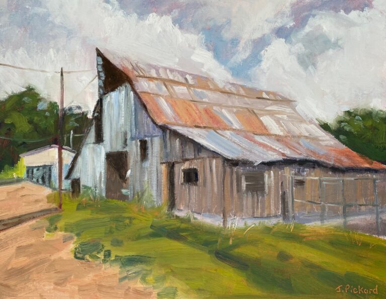 Second Sundays at The Harpeth Hotel in historic downtown Franklin by Modern Impressionist Society of Franklin. Art by Jeanne Pickard_Standing Tall.