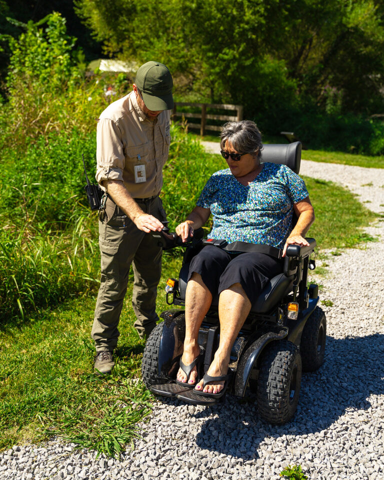 All-Terrain Wheelchairs (ATW) in College Grove, TN at Peacock Hill Nature Park.