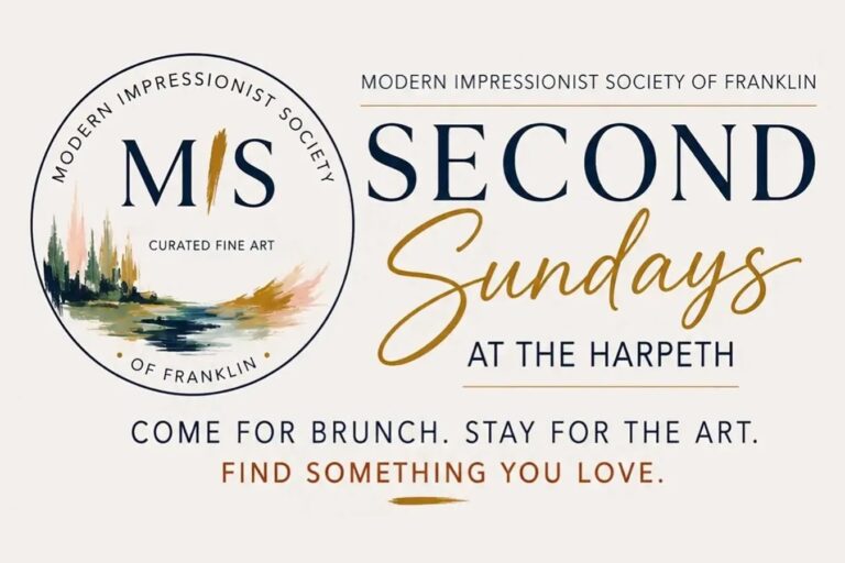 Modern Impressionist Society of Franklin TN Second Sundays at The Harpeth Hotel in historic downtown Franklin.