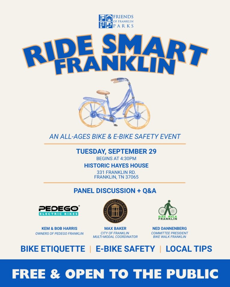 Ride Smart Franklin TN Friends of Franklin Parks Logo.
