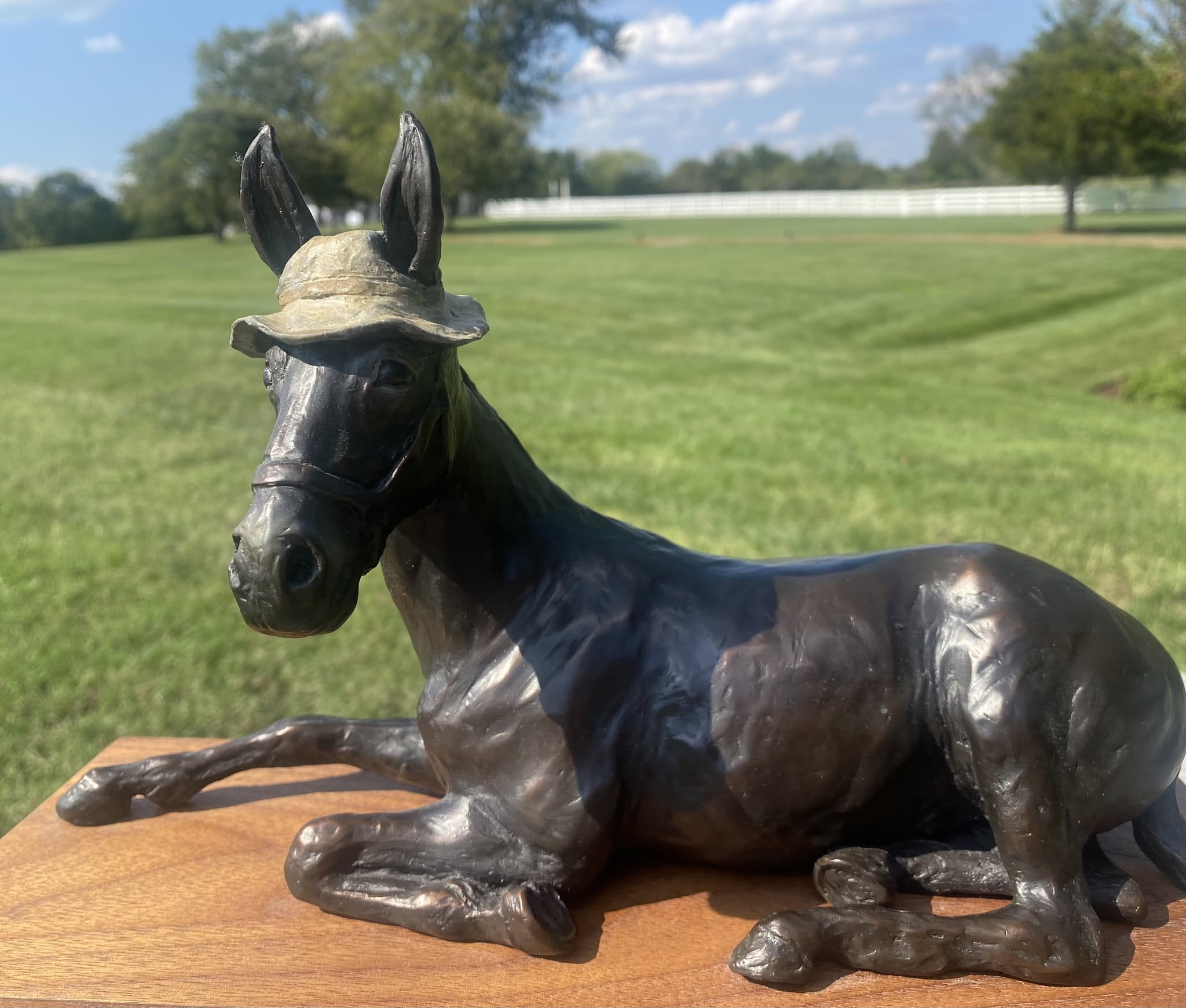 May-Me mule statue honoring the Battle of Franklin in Franklin, Tennessee.