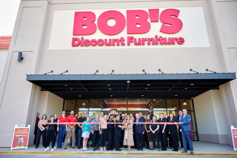 Bob’s Discount Furniture grand opening festivities in Franklin, Tennessee, celebrating the new furniture store with special events and activities