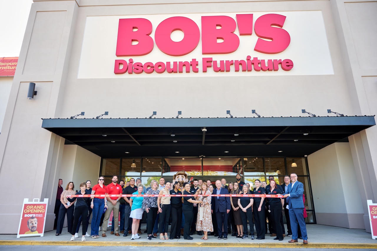 Bob’s Discount Furniture grand opening festivities in Franklin, Tennessee, celebrating the new furniture store with special events and activities