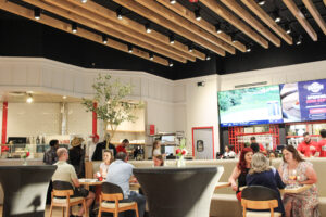 Bravado Small Plates & Pizzabar dining room in Cool Springs, Franklin, TN.