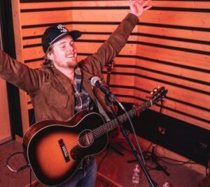 Brooks Huntley performs live music at Company Distilling in Thompson’s Station, Tennessee.