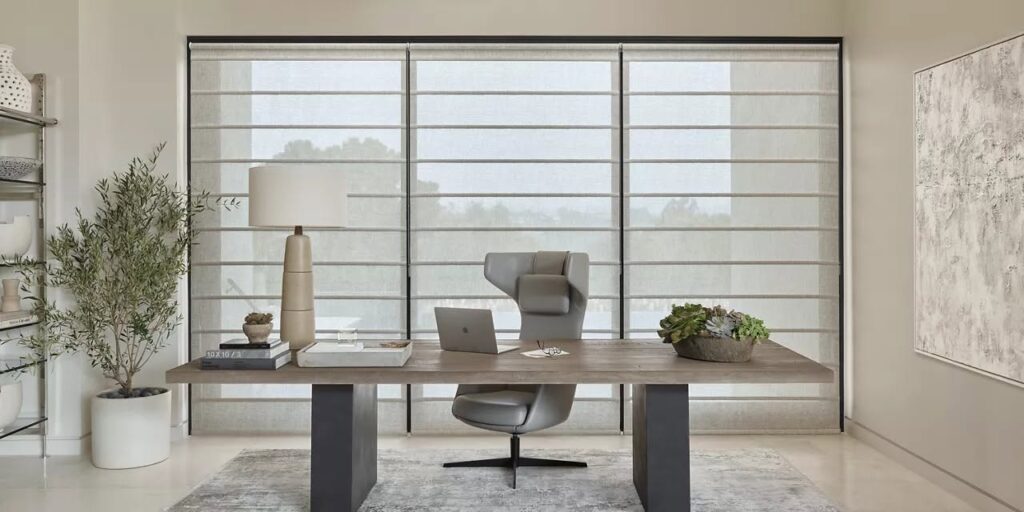 Blinds in office from 615 Blinds in Franklin, TN.