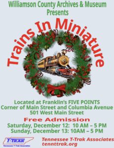 Williamson County Archives and Museum presents “TRAINS IN MINATURE”