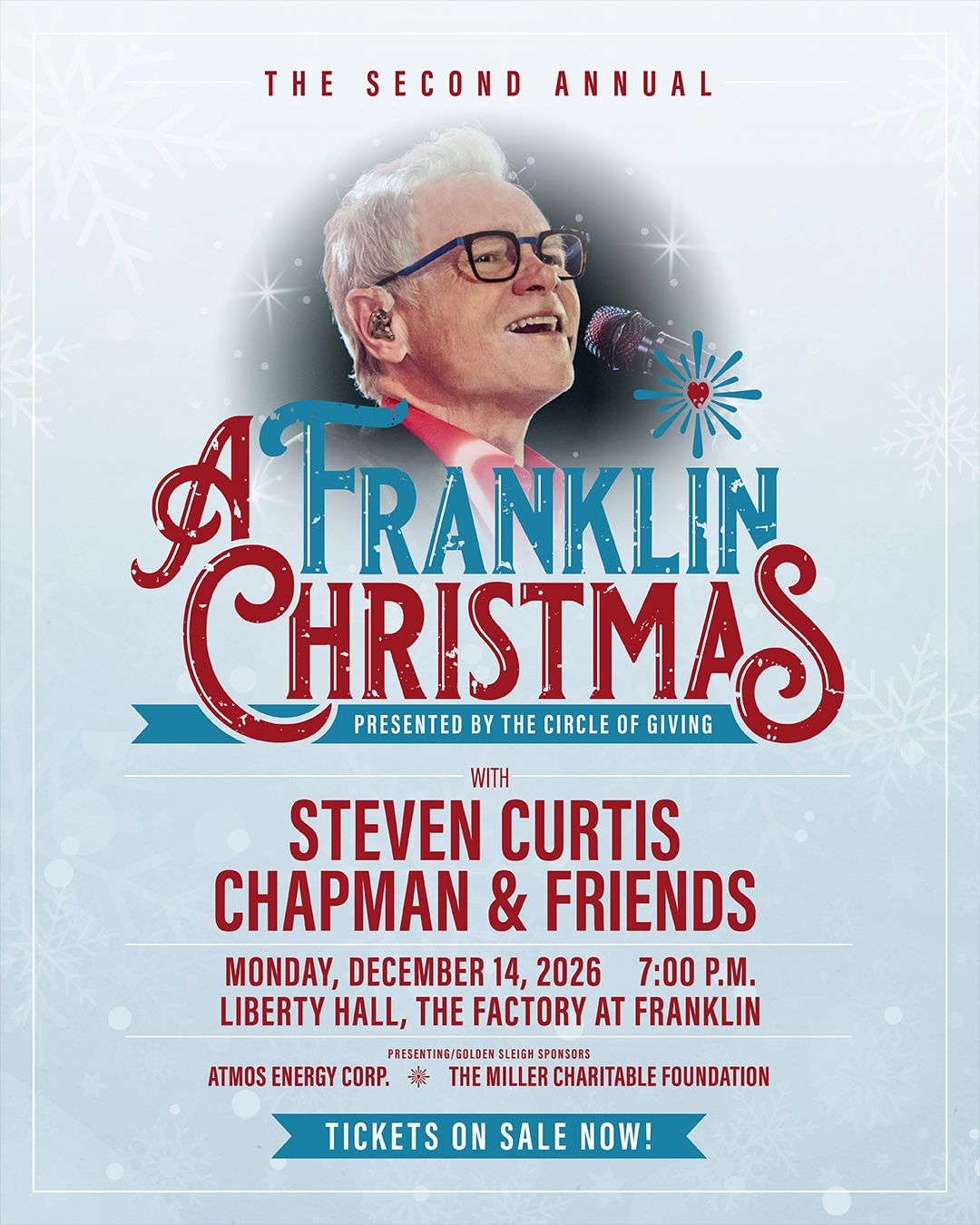 The Circle of Giving presents the second annual A Franklin Christmas with Steven Curtis Chapman & Friends!