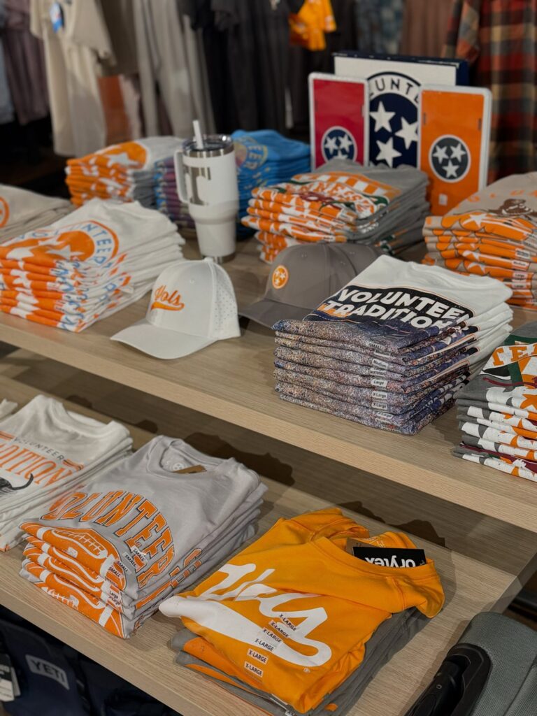 Shirts at Bink's Outfitters, an outdoors store in downtown Franklin, TN.