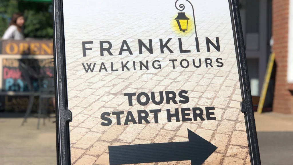 Franklin Walking Tours in downtown Franklin, TN.