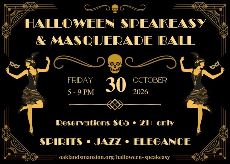 Halloween Speakeasy & Masquerade Ball at Oaklands Mansion in Murfreesboro, TN.