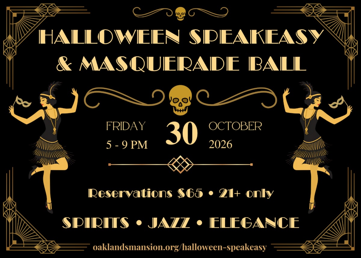 Halloween Speakeasy & Masquerade Ball at Oaklands Mansion in Murfreesboro, TN.
