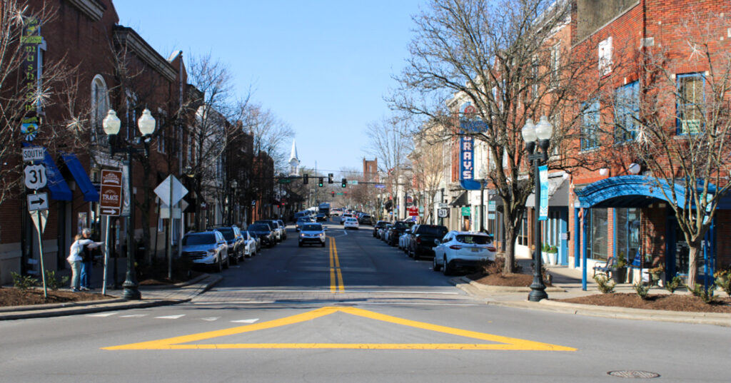Historic downtown Franklin, TN Main Street USA!