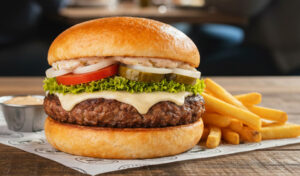 Made From the Land food-truck in Franklin TN, offering burgers, fries and more.