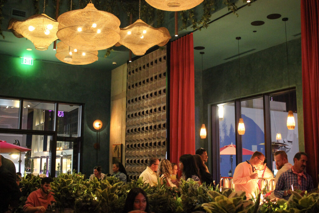 Interior of Puesto Mexican restaurant in Nashville Yards, Nashville, TN.