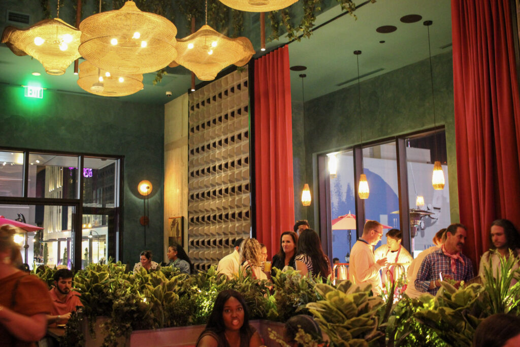 Interior of Puesto Mexican restaurant in Nashville Yards, Nashville, TN.