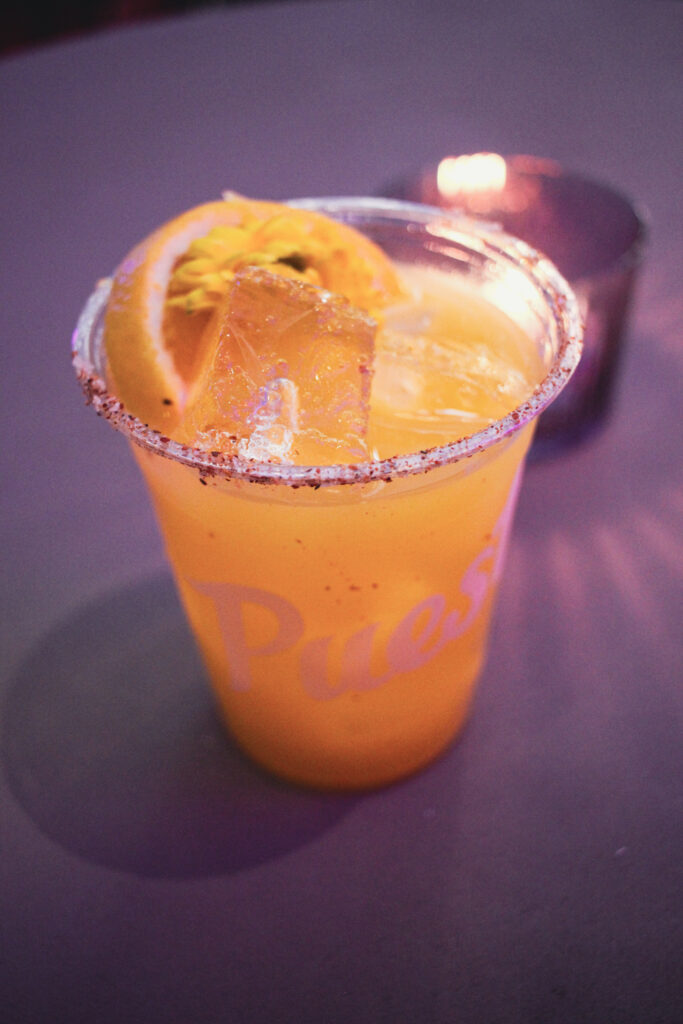 Signature mango margarita served at Puesto in Nashville Yards, Nashville, TN.