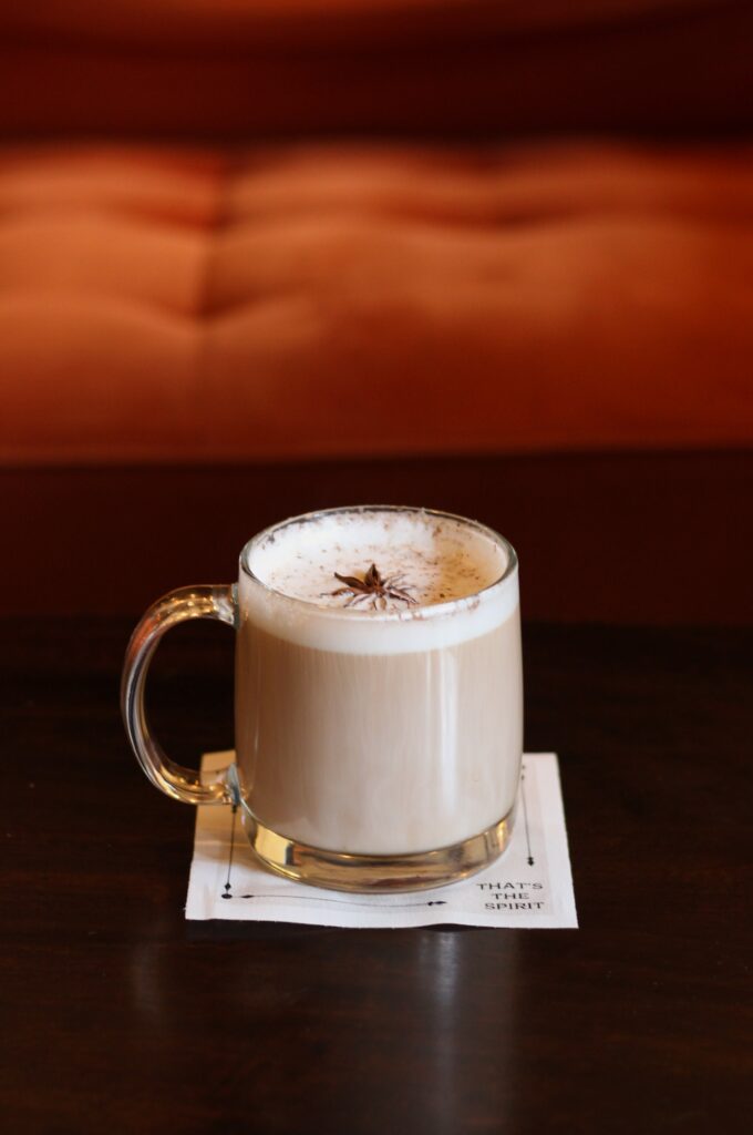 Stable Reserve Distillery downtown Franklin Tennessee Whiskey Trail Fireside TN, Hot Buttered Bourbon drink - Holiday Experiences. Credit Tennessee Whiskey Trail.