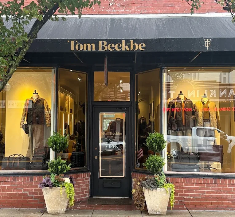 Tom Beckbe brings outdoor apparel and gear to downtown Franklin, TN.