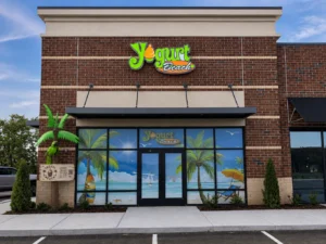 Exterior of Yogurt Beach in Spring Hill, TN.